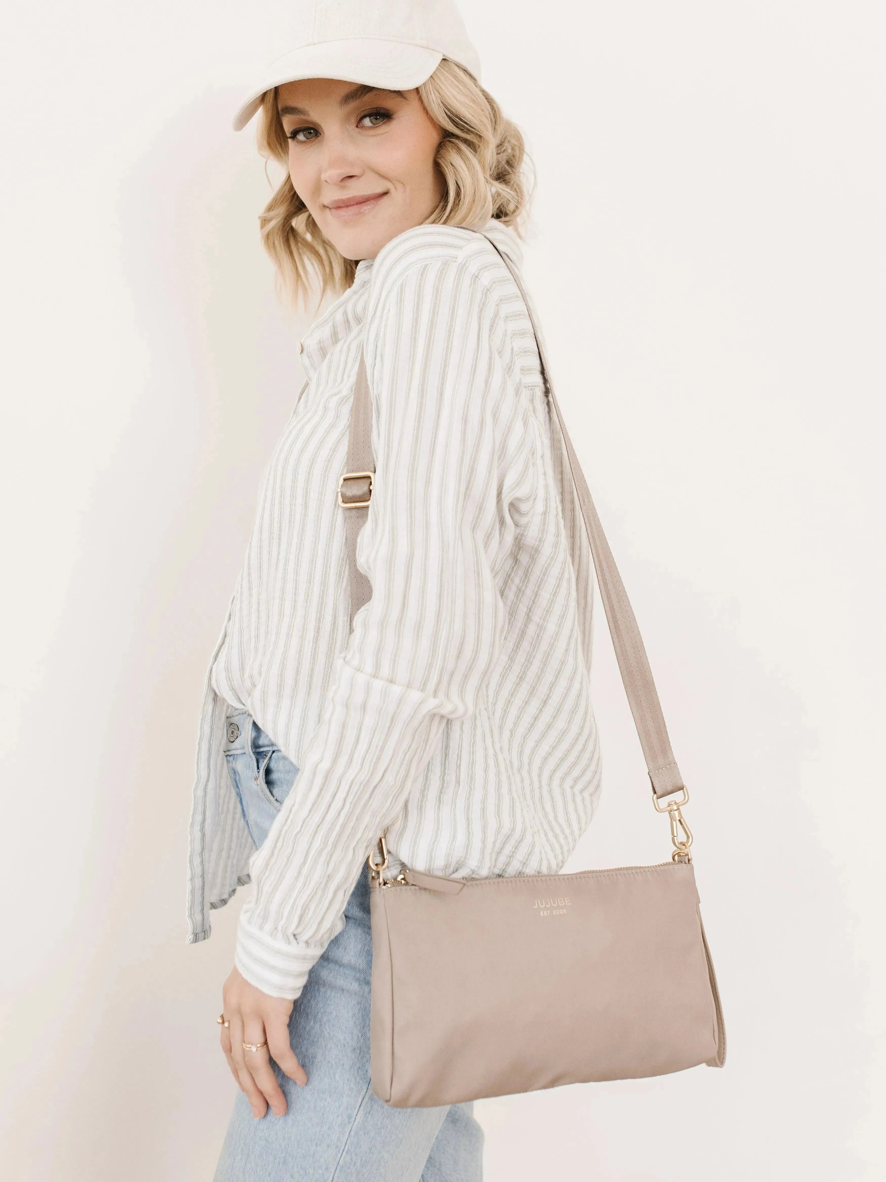 3-piece Pouch Set Taupe - Image 6