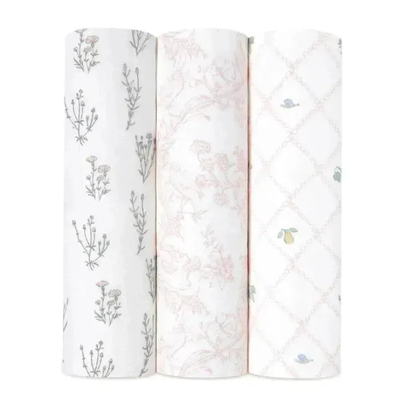 Aden + Anais - 3-Pack Swaddles - Silky Soft French, Floral