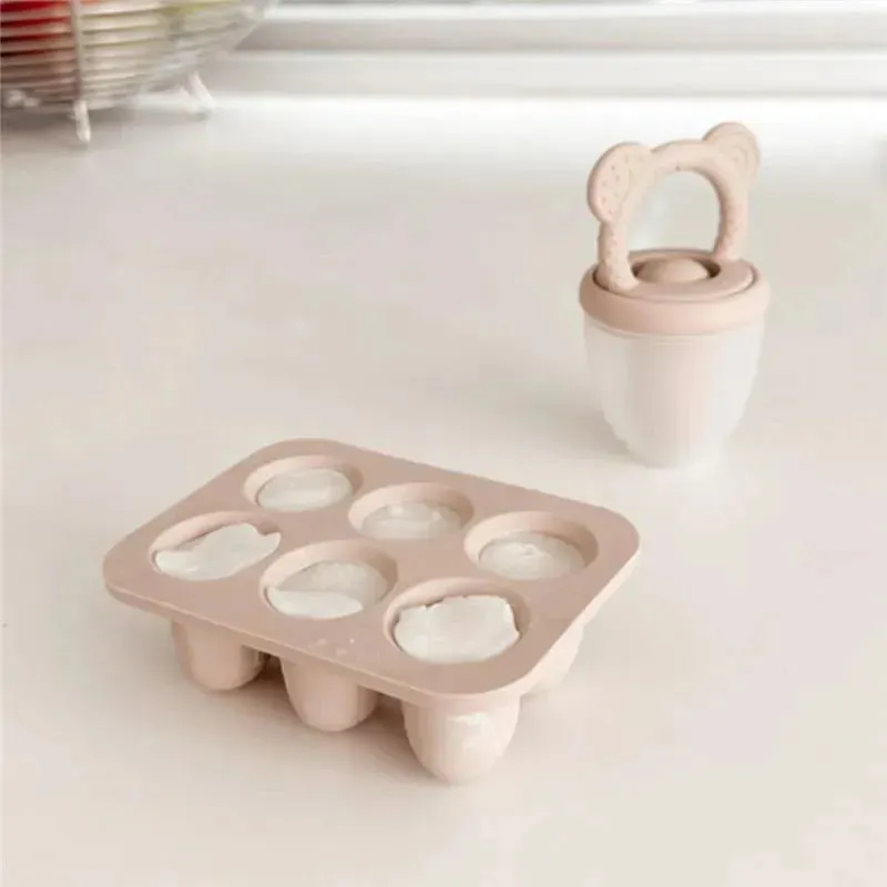 Ali+Oli - Breastmilk Freezer Trays BPA-Free Food-Grade Silicone, 2 Pack, Taupe - Image 5