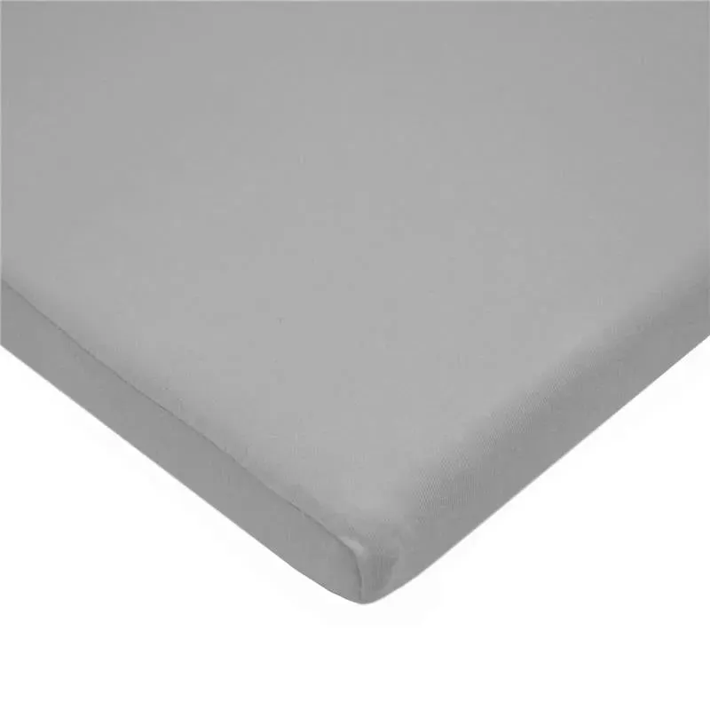 American Baby - 15 X 33 Fitted Bassinet Sheet 100% Natural Cotton Jersey Knit, Grey