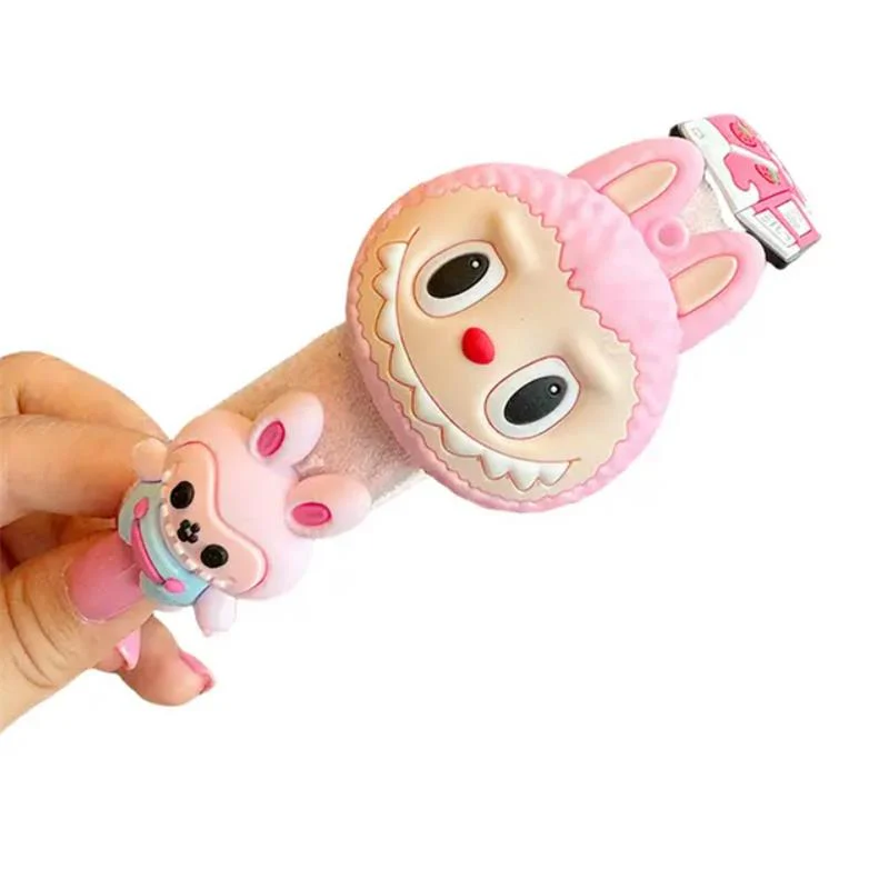 Auraquise - Labubu Children's Hairband Sweet Macaron Colors Pink