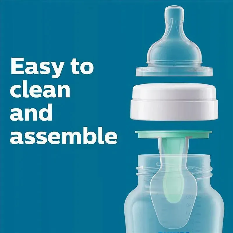 Avent - 2Pk Anti-Colic Baby Bottle With Airfree Vent, 4Oz, Clear - Image 6