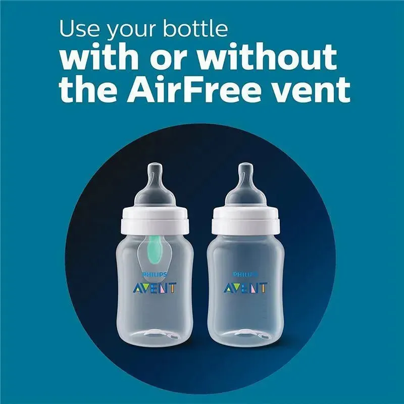 Avent - 2Pk Anti-Colic Baby Bottle With Airfree Vent, 4Oz, Clear - Image 8