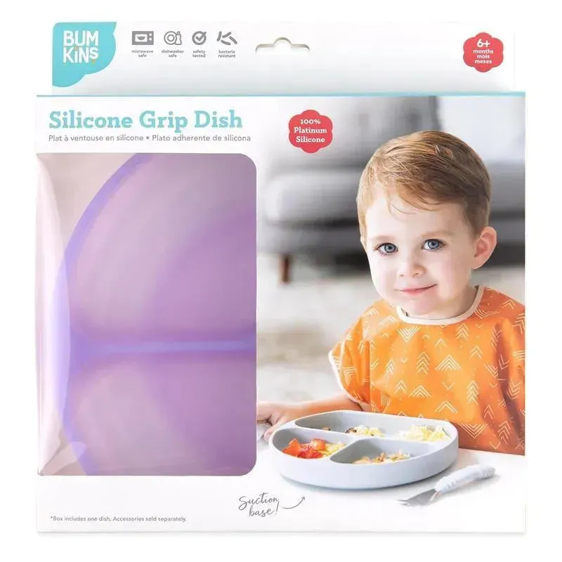 Bumkins Silicone Grip Dish - Purple Jelly - Image 3