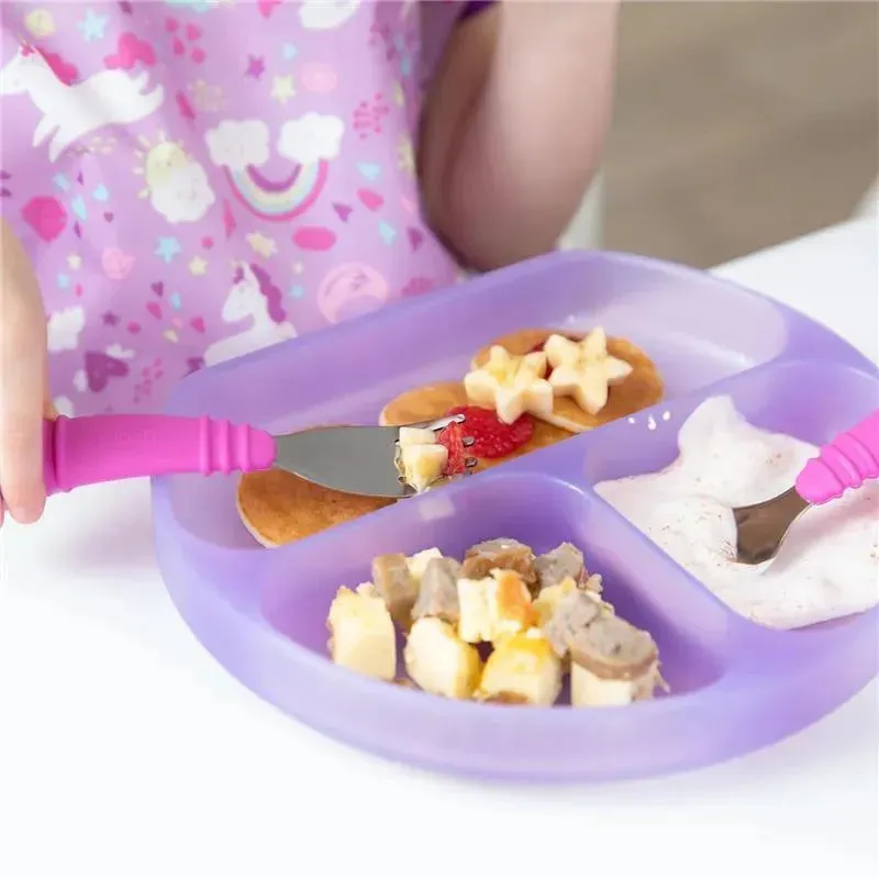 Bumkins Silicone Grip Dish - Purple Jelly - Image 5