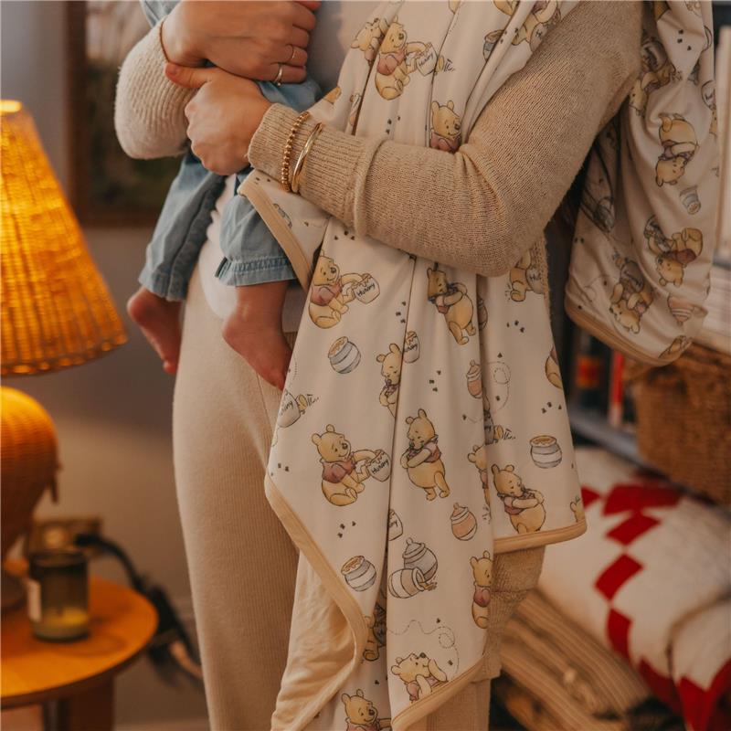 Copper Pearl - Large Premium Knit Baby 3 Layer Stretchy Quilt Blanket Hunny - Image 4