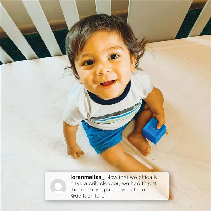 Delta - Sertapedic Crib Mattress Pad Cover With Nanotex Stain Repel And Release - Image 4