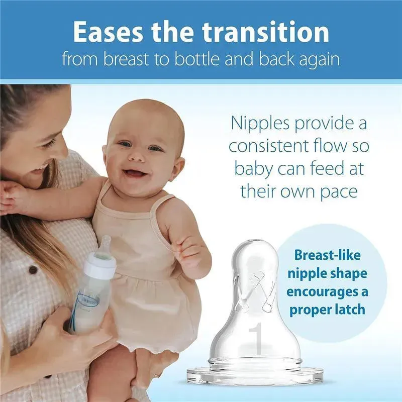 Dr. Brown's - 8 Oz/ 250 Ml Options+ Narrow Anti-Colic Baby Bottle, Blue Nature, 4-Pack - Image 3