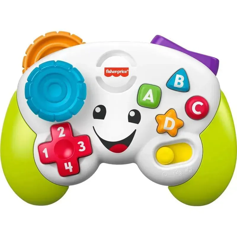 Fisher Price - Laugh & Learn Baby Electronic Toy, Game & Learn Controller Pretend Video Game Sound and Light