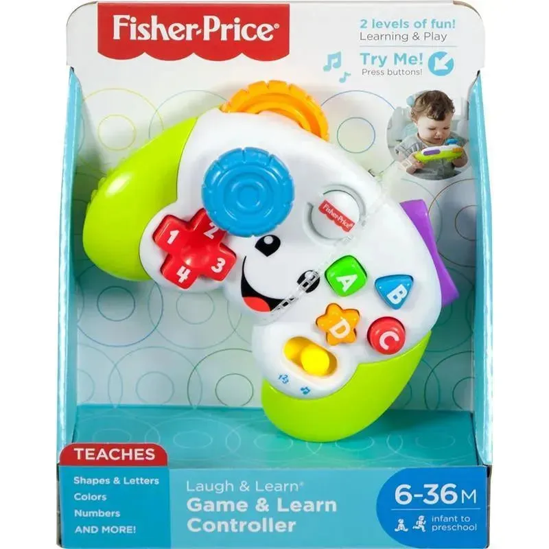 Fisher Price - Laugh & Learn Baby Electronic Toy, Game & Learn Controller Pretend Video Game Sound and Light - Image 6