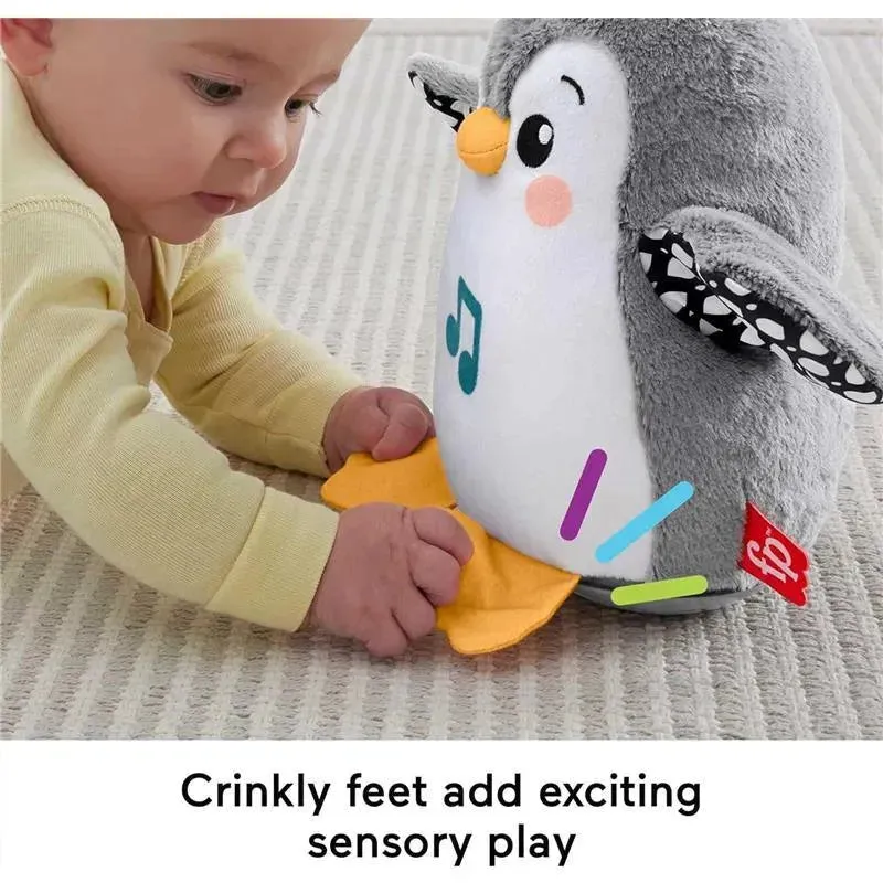 Fisher Price - Plush Baby Toy Flap & Wobble Penguin - Image 3