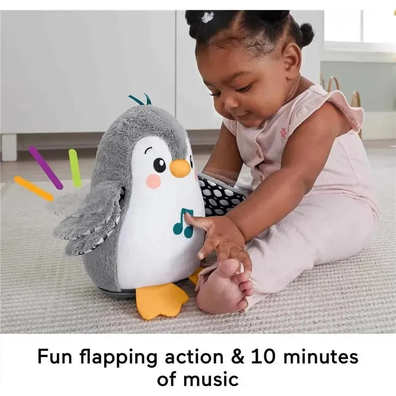 Fisher Price - Plush Baby Toy Flap & Wobble Penguin - Image 5