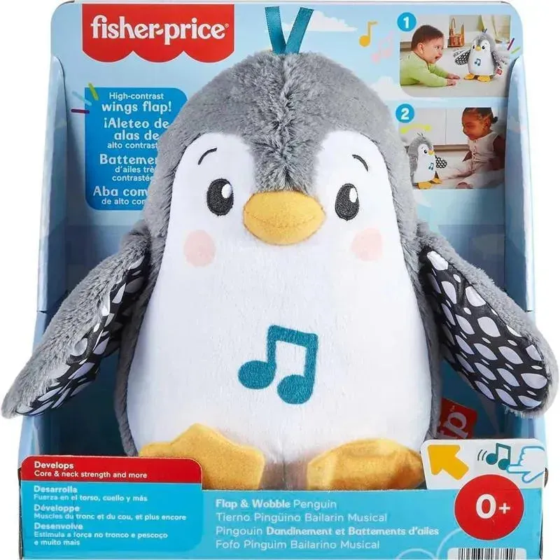 Fisher Price - Plush Baby Toy Flap & Wobble Penguin - Image 6