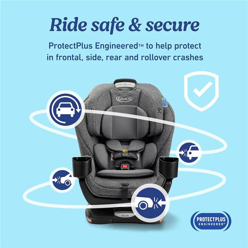 Graco - Extend2Fit 3-in-1 Convertible Baby Car Seat, Ashten - Image 4