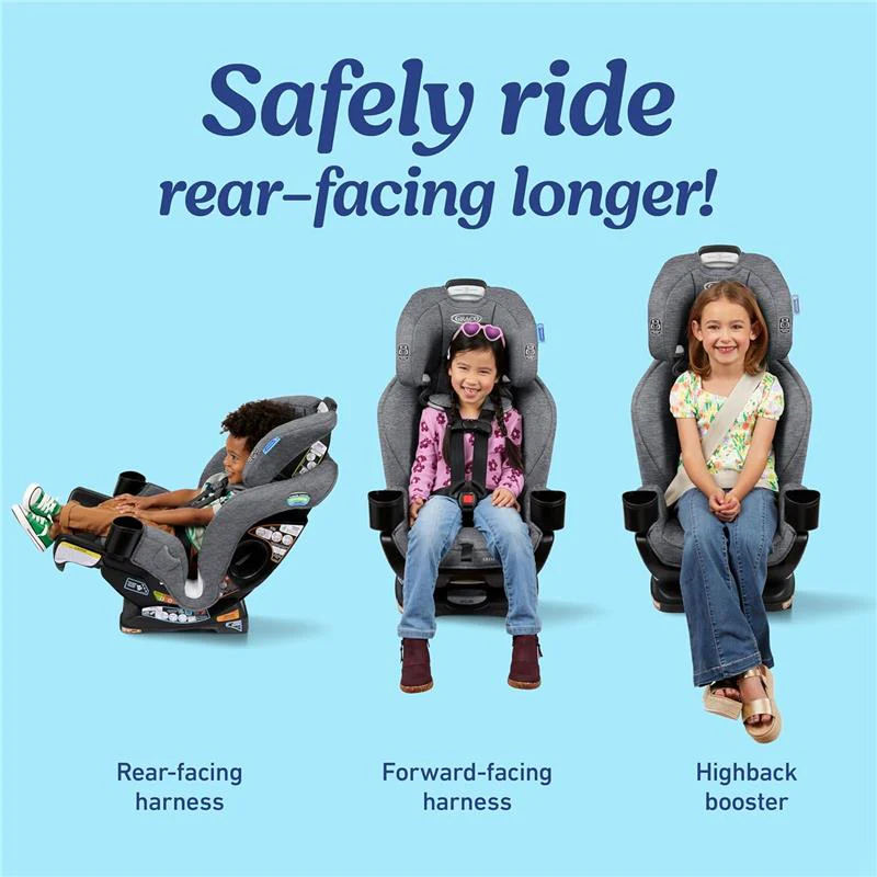 Graco - Extend2Fit 3-in-1 Convertible Baby Car Seat, Ashten - Image 7