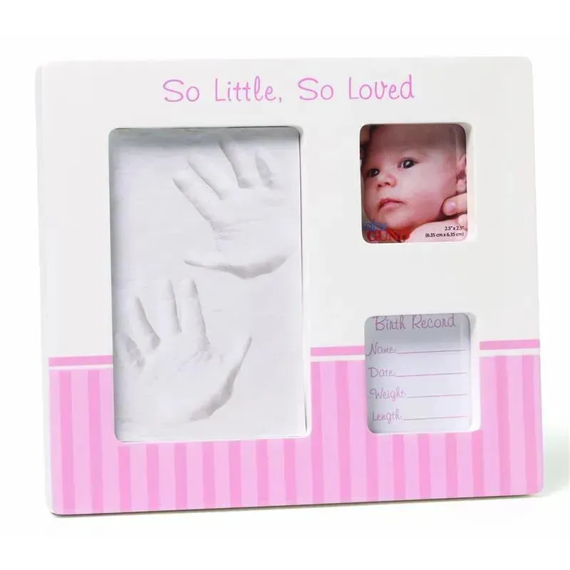 Gund Baby Hand and Footprint Photo Frame, Pink