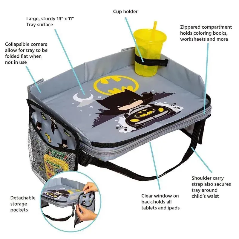 J.L. Childress - DC Comics Batman 3-in-1 Travel Tray, Travel Bag, and Tablet Holder - Image 5