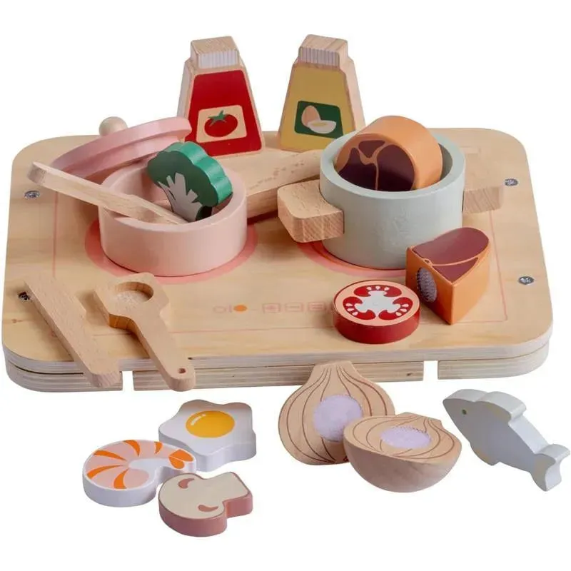 JC Toys - Real Wood 16 Piece Kitchen Chef Set, Parfait Collection, Ages 3+, Twiggly Toys - Image 7