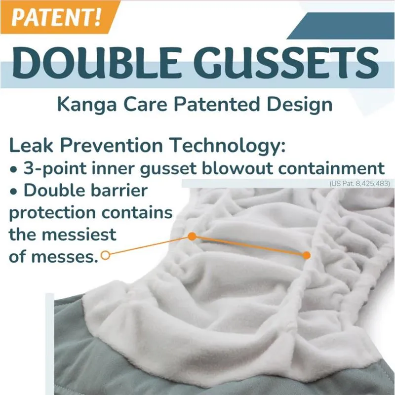 Kanga Care - Rumparooz G3 One Size Pocket Cloth Diaper, Platinum - Image 8