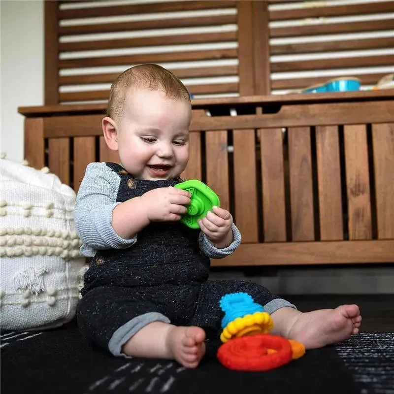 Kids II - Stack & Teethe Multi-Textured Teether Toy - Image 2