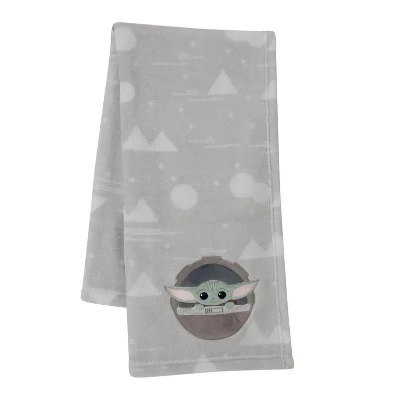 Lambs & Ivy - Baby Appliqued Blanket, The Child Baby Yoda