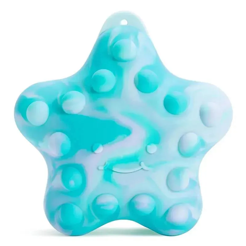 Munchkin - Pop Squish Popping Bath Toy - Mold-Free Squeezable Sensory Baby Fidget Starfish