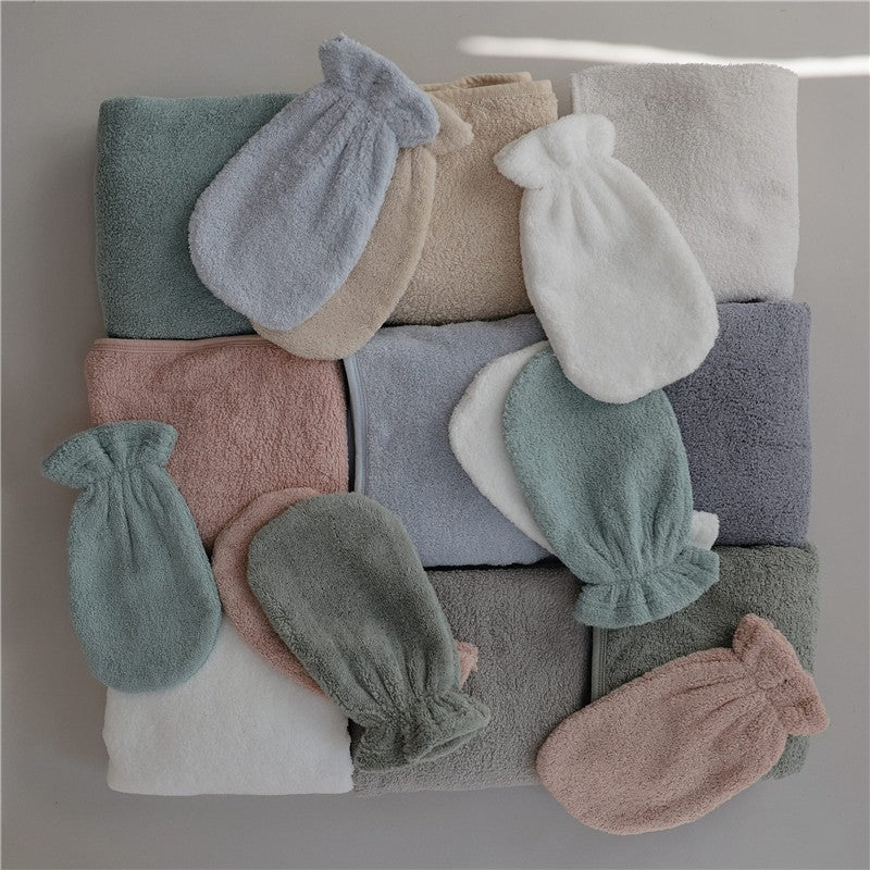 Mushie Hooded Towel - Moss - Image 7