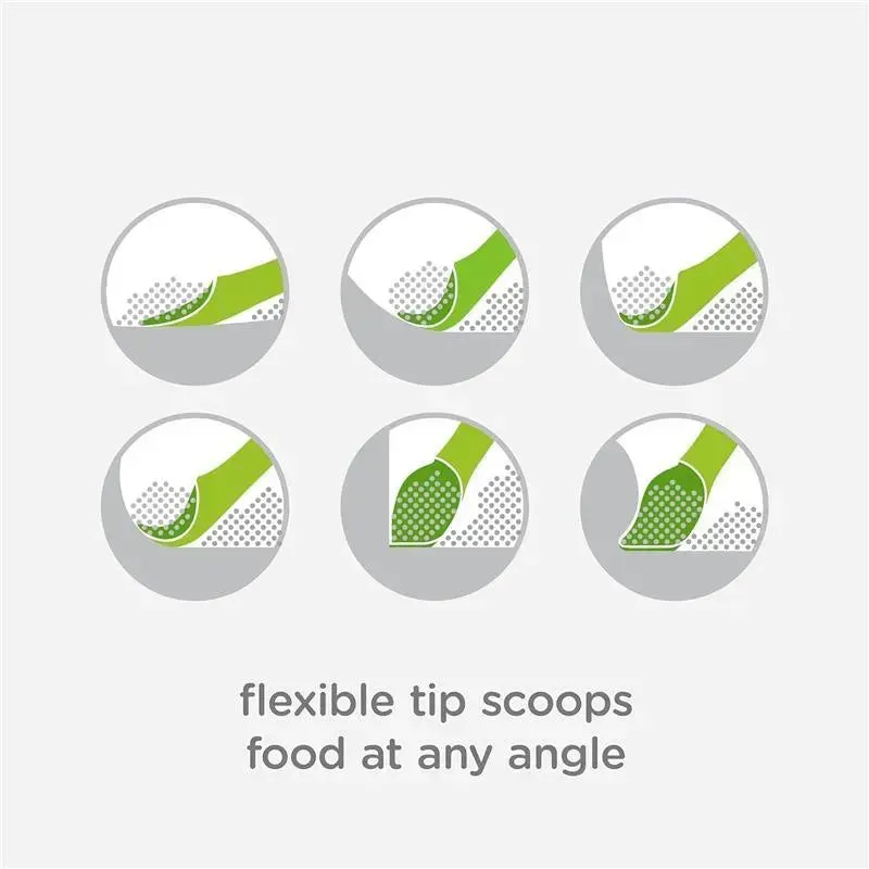 Ola Baby - 100% Silicone Soft-Tip Training Spoon for Baby Led Weaning, 2pack, Lemon/Lilac - Image 2