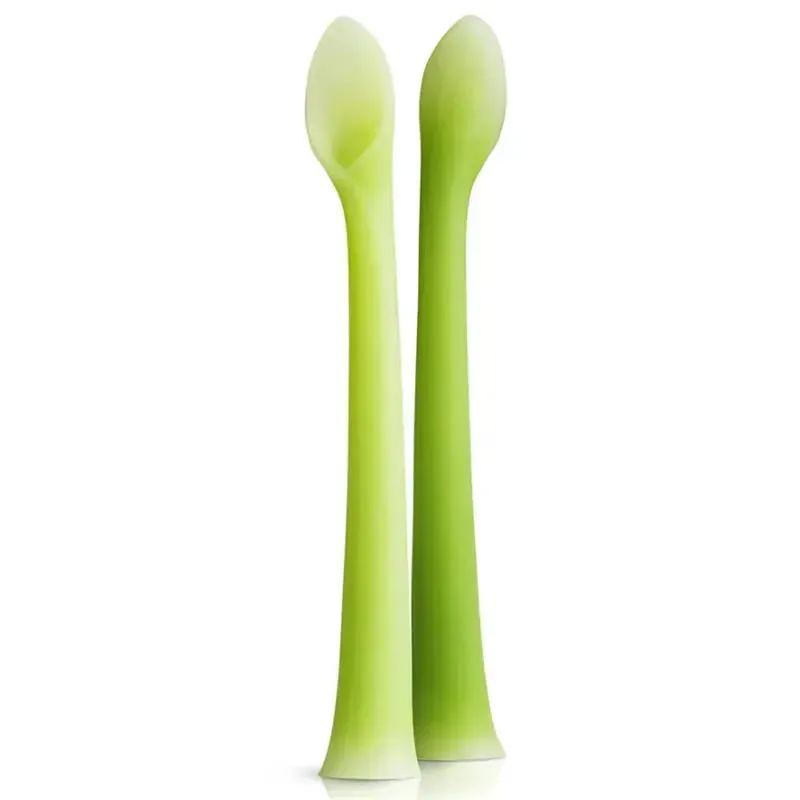 Ola Baby - 2Pk Baby Feeding Spoon, Green