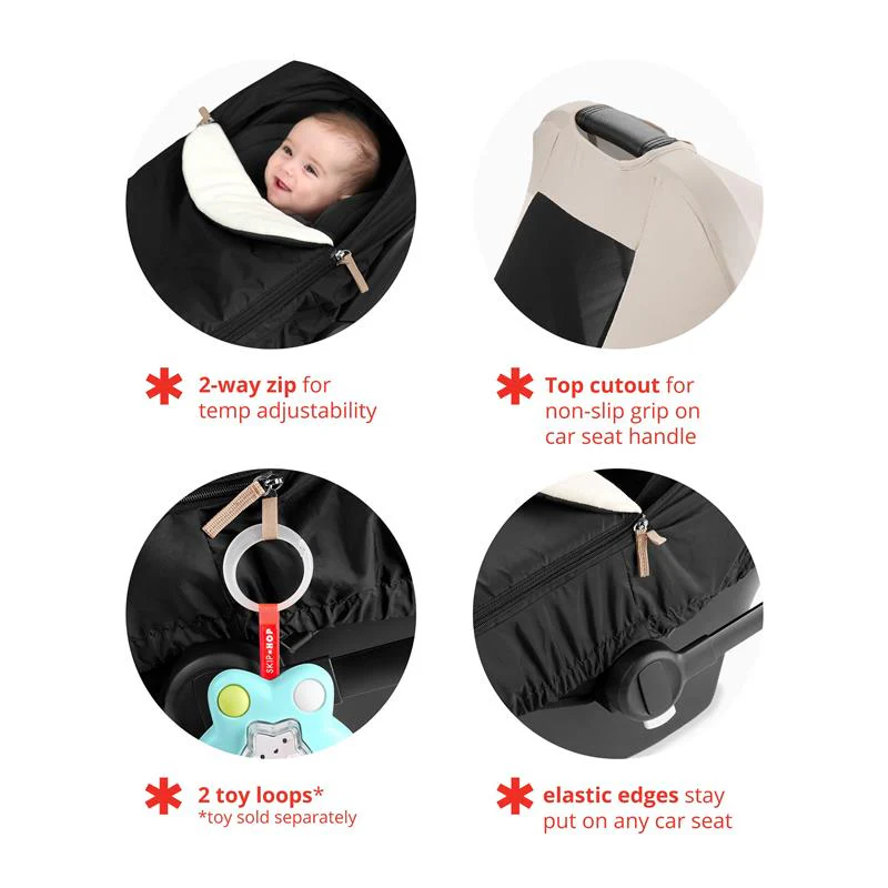 Skip Hop - All Seasons Baby Car Seat Cover 4 in 1 Universal Fit - Image 6