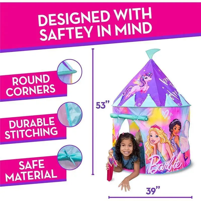 Sunny Days - Barbie Pop Up Castle Dreamtopia Pink Princess Play Tent - Image 4