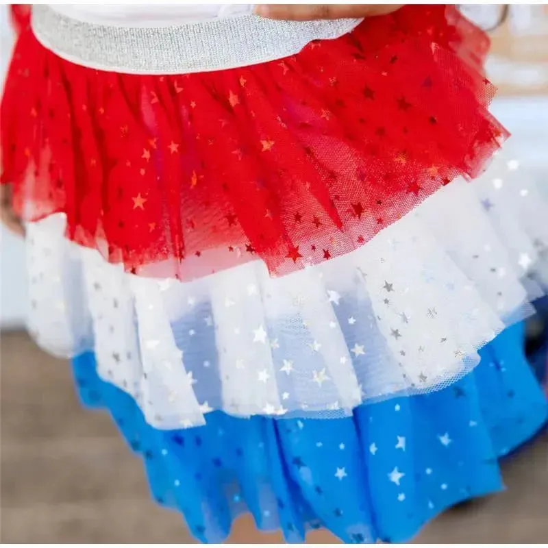 Sweet Wink - Patriotic Petal Tutu Kids 4Th Of July - Image 2