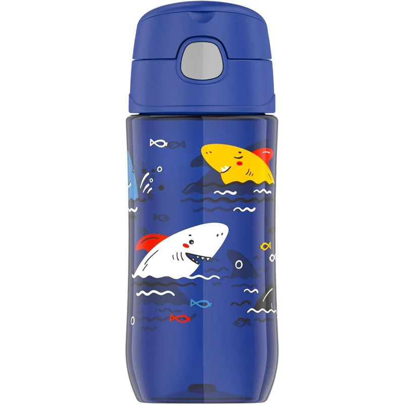 Thermos Plastic Water Bottle 16 oz - Sharks